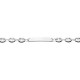 Pulsera calabrote de plata 19cm Oro Vivo