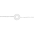 Pulseira circulo com fio duplo em prata Oro Vivo