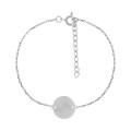 Pulseira circulo para gravar em prata Oro Vivo