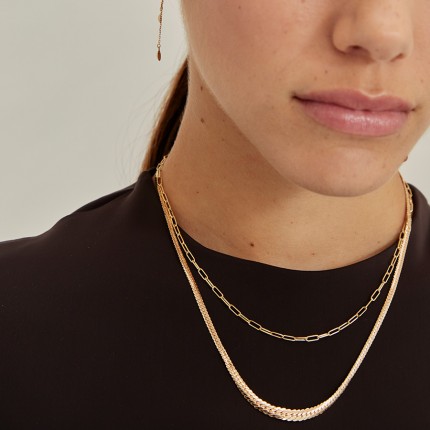 Collar de oro amarillo 9k Centro 5 mm
