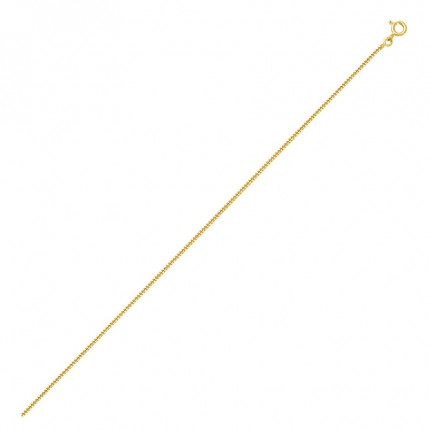 Cadena gourmette de oro amarillo 9K con eslabones amplios