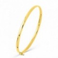 Pulsera rígida en oro amarillo 18K 3 mm