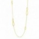 Collar largo de oro amarillo 18K
