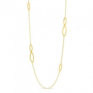 Colar longo em ouro amarelo 18K