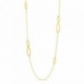 Collar largo de oro amarillo 18K