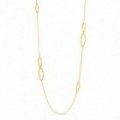 Colar longo em ouro amarelo 18K