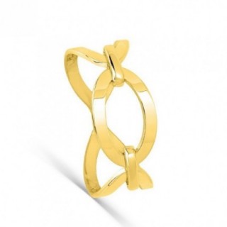 Anillo calado de oro amarillo 18K