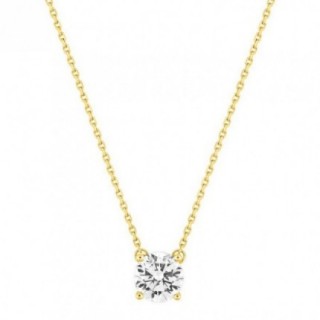 Collar Oro Amarillo 18K Diamante Creado 1,00CT