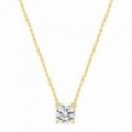 Collar Oro Amarillo 18K Diamante Creado 1,00CT