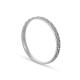 Alianza de oro blanco 18k facetada gris 2mm Oro Vivo