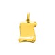 Colgante de oro amarillo 9k con pergamino Oro Vivo