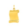 Pendente em ouro amarelo 9K com pergaminho de anjo
