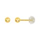 Pendientes de oro amarillo 9K en bolita 4MM