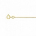 Cadena tipo cable con diamantes en oro amarillo 9K, anchura 0,85 mm