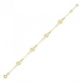 Pulseira em ouro amarelo de 9K com símbolos em zircónio e óxido de ródio