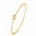 Pulsera torcida con abertura de oro amarillo 9K