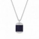 Colar de lapis e aço para homem com etiqueta G.I.