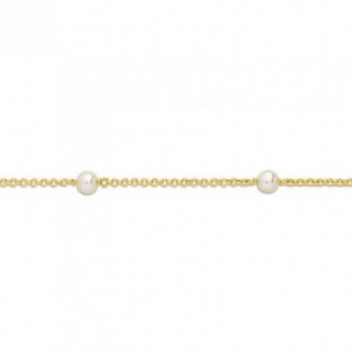 Pulsera de oro amarillo 18K y perlas cultivadas de agua dulce