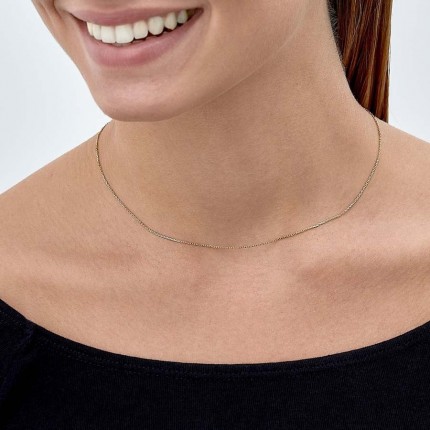 Fio em ouro amarelo 9k diamantado, 0,97 mm