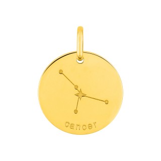 Colgante Horóscopo español Cáncer de oro amarillo 9K