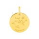 Medalha do Horóscopo espanhol Sagitário em ouro amarelo 9K