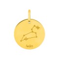 Colgante Horóscopo portugués Leo de oro amarillo 9K