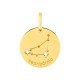 Medalha do Horóscopo português Capricórnio em ouro amarelo 18K
