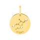 Colgante Horóscopo portugués Virgo de oro amarillo 18K