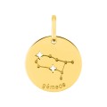 Colgante Horóscopo portugués Géminis de oro amarillo 18K