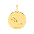 Colgante Horóscopo portugués Tauro de oro amarillo 18K