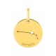 Colgante Horóscopo portugués Aries de oro amarillo 18K