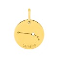 Colgante Horóscopo portugués Aries de oro amarillo 18K