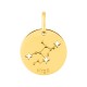 Colgante Horóscopo español Virgo de oro amarillo 18K