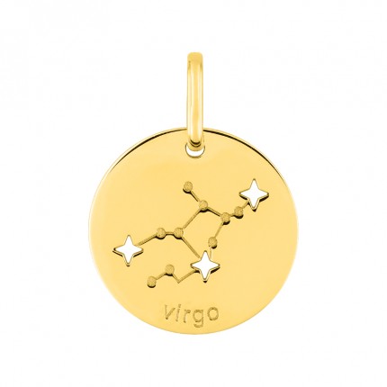 Colgante Horóscopo español Virgo de oro amarillo 18K