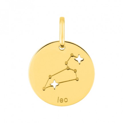 Colgante Horóscopo español Leo de oro amarillo 18K
