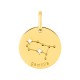 Medalha do Horóscopo espanhol Gémeos em ouro amarelo 18K