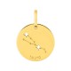 Medalha do Horóscopo espanhol Touro em ouro amarelo 18K