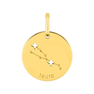 Colgante Horóscopo español Tauro de oro amarillo 18K