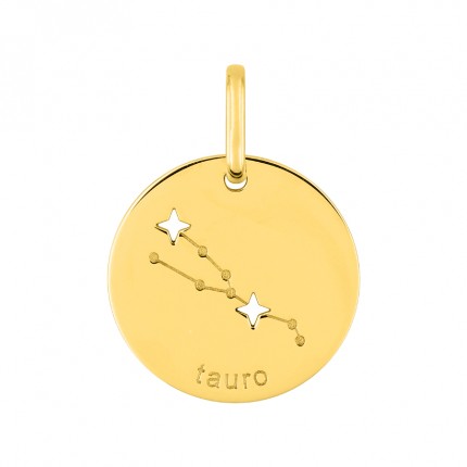 Colgante Horóscopo español Tauro de oro amarillo 18K