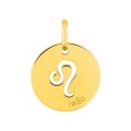 Medalha do Horóscopo português Leão dorado