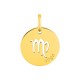 Medalha do Horóscopo espanhol Virgem dorado