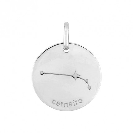 Colgante Horóscopo portugués Aries de plata