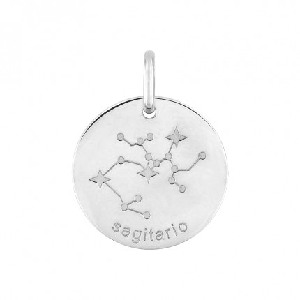 Colgante Horóscopo español Sagitario de plata