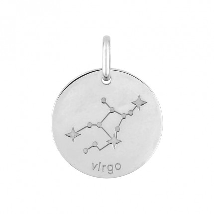 Colgante Horóscopo español Virgo de plata