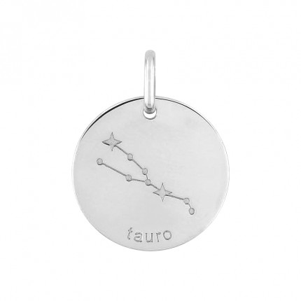 Colgante Horóscopo español Tauro de plata