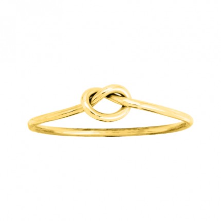 Anillo de oro amarillo 18k diseño entrelazado