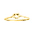 Anillo de oro amarillo 18k diseño entrelazado