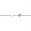 Pulsera niños mariposa oro amarillo 9k