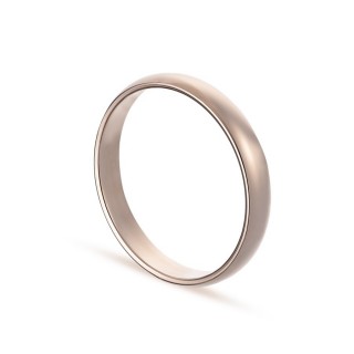 Alianza de oro rosa 18k 1/2 caña 3mm Oro Vivo