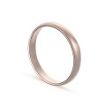 Alianza de oro rosa 18k 1/2 caña 4mm Oro Vivo